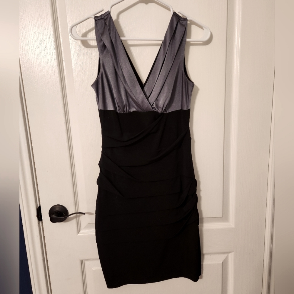 Black and silver dress